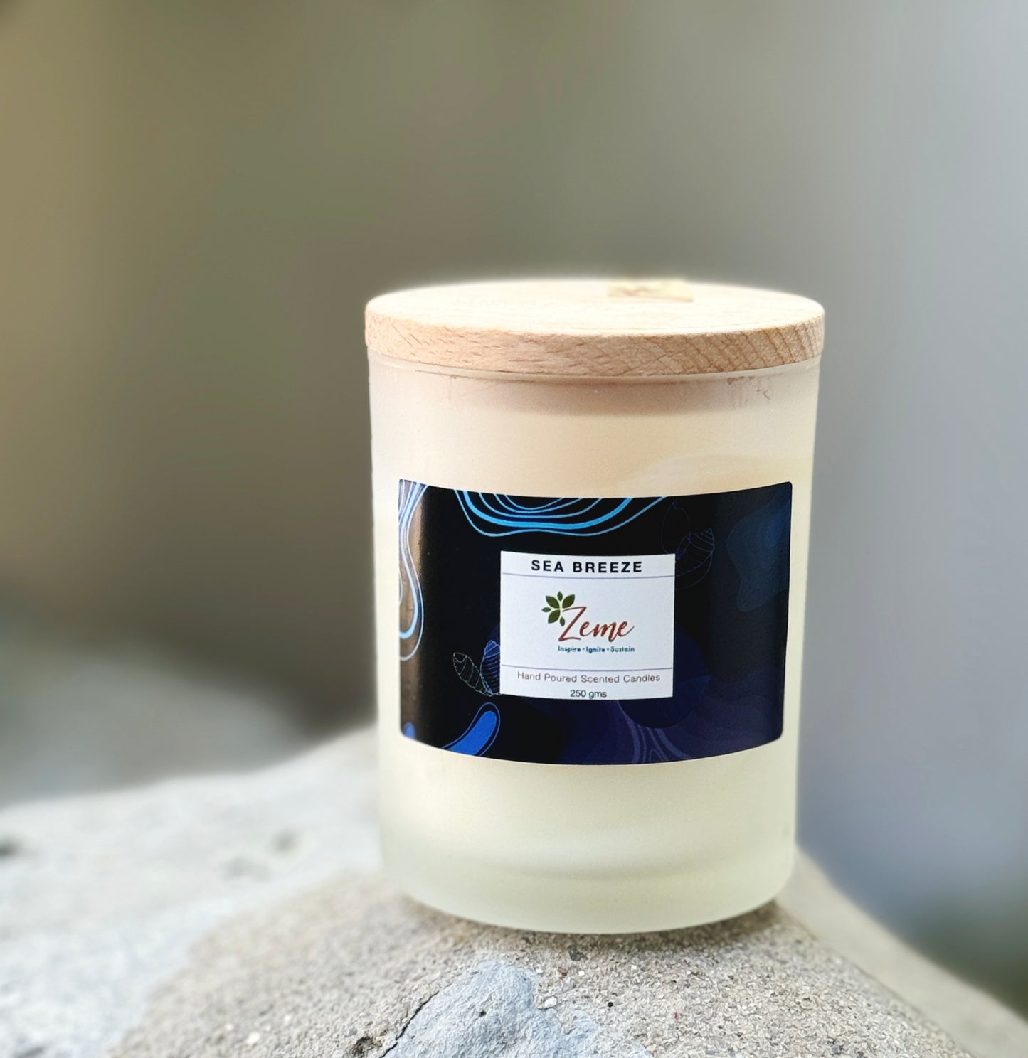 Hand Poured Scented Candle- Sea Breeze