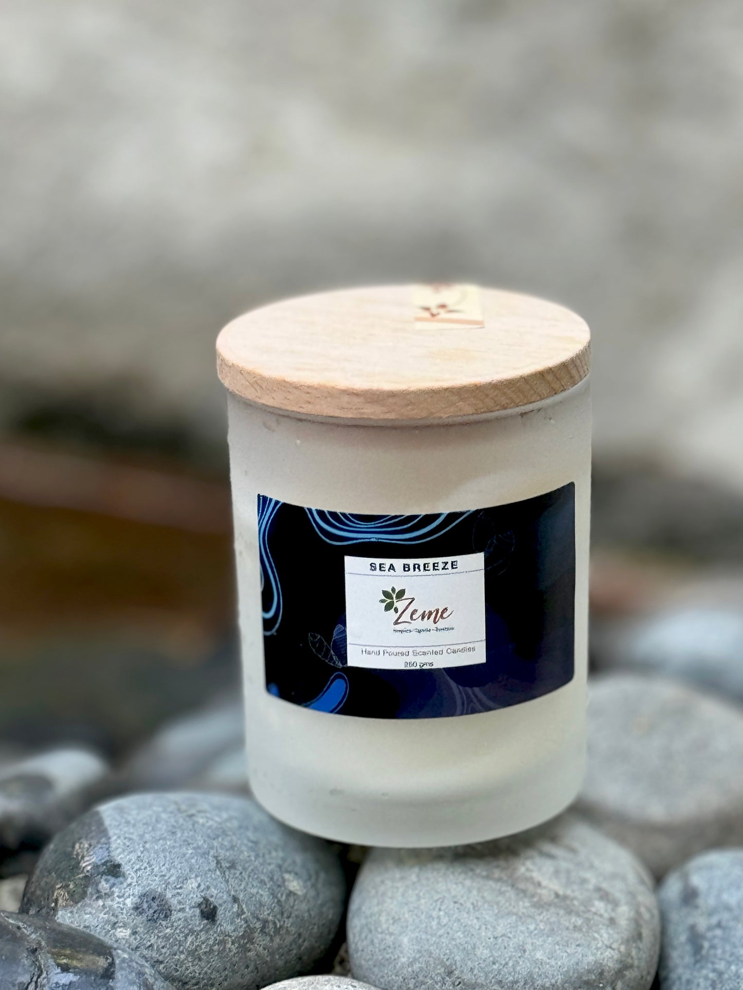 Hand Poured Scented Candle- Sea Breeze